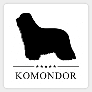 Komondor Black Silhouette Sticker